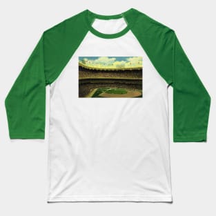 Vintage Sports Baseball Stadium with Crowds Baseball T-Shirt